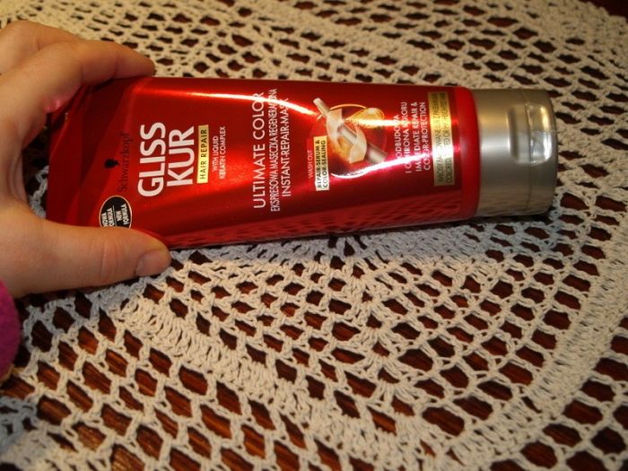 Schwarzkopf, Gliss Kur, Ultimate Color, Ekspresowa maska regeneracyjna